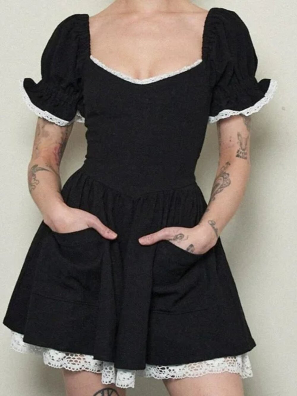 NWT Fashion Brand Company French Virgin Thick Linen Mini Dress S